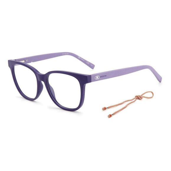 M Missoni MMMI0106ARRAC Rectangle Eyeglasses Women Purple Frames